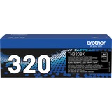 Brother TN320BK cartucho de tóner 1 pieza(s) Original Negro negro, 2500 páginas, Negro, 1 pieza(s), Minorista