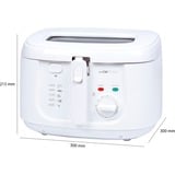 Clatronic Freidora FR 3771 blanco