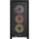 Corsair FRAME 4000D LCD RS ARGB, Cajas de torre negro