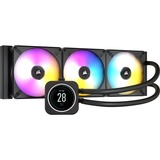 Corsair Wasserkühler ICue H150i Elite LCD Procesador Sistema de refrigeración líquida todo en uno Negro, Refrigeración por agua negro, Sistema de refrigeración líquida todo en uno, Negro