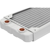 Corsair XR5 Bloque de radiador blanco, Bloque de radiador, Latón, Cobre, Blanco, 1/4", 60 °C, 396 mm