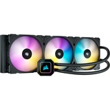 Corsair iCUE H170i ELITE CAPELLIX Liquid CPU Cooler Procesador Sistema de refrigeración líquida todo en uno 14 cm Negro 1 pieza(s), Refrigeración por agua negro, Sistema de refrigeración líquida todo en uno, 14 cm, Negro