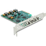 DeLOCK Tarjeta PCI-E x4 a 4 x USB-C 10 Gbps - Perfil Bajo, Controlador USB 