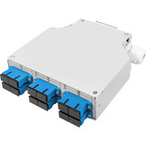 Digitus Caja de riel DIN LWL OS2 equipada con adaptador SC y pigtail, Caja de fíbra óptica 