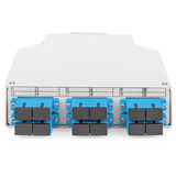 Digitus Caja de riel DIN LWL OS2 equipada con adaptador SC y pigtail, Caja de fíbra óptica 