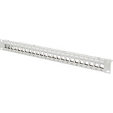 Digitus Panel de parcheo modular, 24 puertos, sin equipar, montaje en rack, Patch Panel gris