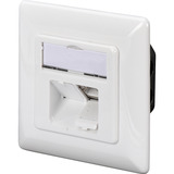 Digitus Toma de datos CAT.6A, empotrada, apantallada, 2x RJ-45 LSA, Caja de conexiones blanco