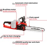 EINHELL GE-LC 36/35 li-solo Scie à chaîne à deux, 0 W, 18 V, Motosierra rojo/Negro, 0 W, 18 V