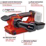 EINHELL Professional Akku-Bandschleifer TP-BS 18/457 Li BL - Solo, 18Volt, Lijadora de banda rojo/Negro