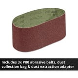 EINHELL Professional Akku-Bandschleifer TP-BS 18/457 Li BL - Solo, 18Volt, Lijadora de banda rojo/Negro