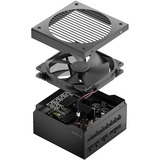 Fractal Design Ion Gold 850W unidad de fuente de alimentación 24-pin ATX ATX Negro, Fuente de alimentación de PC negro, 850 W, 100 - 240 V, 50/60 Hz, 10 A, 120 W, 22 A