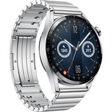 Huawei WATCH GT 3 3,63 cm (1.43") 46 mm AMOLED Acero inoxidable GPS (satélite), SmartWatch negro/Plateado, 3,63 cm (1.43"), AMOLED, Pantalla táctil, 4 GB, GPS (satélite), 42,6 g