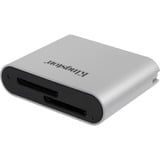 Kingston Lector de tarjetas SDHC/SDXC UHS-II de doble ranura para flujo de trabajo USB 3.2 Gen 1 plateado/Negro
