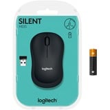 Logitech M220 Silent ratón Ambidextro RF inalámbrico Óptico 1000 DPI gris, Ambidextro, Óptico, RF inalámbrico, 1000 DPI, Carbón vegetal