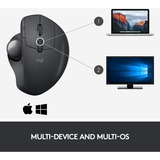 Logitech MX Ergo ratón mano derecha RF Wireless + Bluetooth Trackball 440 DPI negro, mano derecha, Trackball, RF Wireless + Bluetooth, 440 DPI, Grafito