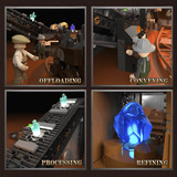 Lumibricks Fábrica de mineral Steampunk, Juegos de construcción 