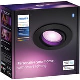 Philips Hue Foco empotrable White & Color Ambiance Centura, Luz de LED negro
