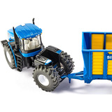 SIKU FARMER New Holland con remolque para ensilaje, Automóvil de construcción 