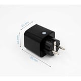 Shelly Plug M Gen3, Portátil negro