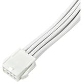 SilverStone Cable de extensión de fuente de alimentación SST-PP07E-PCI8W-V2, PCIe 8 pines (6+2), Cable alargador blanco