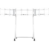 Thermaltake Soporte triple para monitores Snow, para cockpit de simulador de carreras GR500, Soporte de monitor blanco