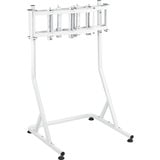 Thermaltake Soporte triple para monitores Snow, para cockpit de simulador de carreras GR500, Soporte de monitor blanco