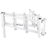 Thermaltake Soporte triple para monitores Snow, para cockpit de simulador de carreras GR500, Soporte de monitor blanco