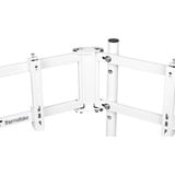 Thermaltake Soporte triple para monitores Snow, para cockpit de simulador de carreras GR500, Soporte de monitor blanco