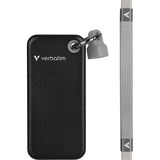Verbatim Pocket SSD 1 TB USB Tipo C 3.2 Gen 2 (3.1 Gen 2) Negro, Gris, Unidad de estado sólido negro/Gris, 1 TB, USB Tipo C, 3.2 Gen 2 (3.1 Gen 2), 1000 MB/s, 10 Gbit/s, Negro, Gris
