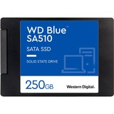 WD Blue SA510 2.5" 250 GB Serial ATA III, Unidad de estado sólido 250 GB, 2.5", 555 MB/s, 6 Gbit/s