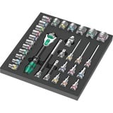 Wera Inserto de espuma 8000 C Zyklop 1/2" carraca juego 1, 31 piezas, Kit de herramientas negro/Gris