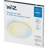 WiZ Superslim techo 22 W, Luz de LED blanco, Luz de techo inteligente, Blanco, Wi-Fi/Bluetooth, LED, Bombilla(s) no reemplazable(s), 2700 K