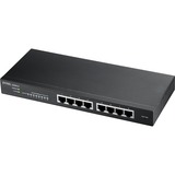 Zyxel GS1915-8 Gestionado L2 Gigabit Ethernet (10/100/1000) Negro, Interruptor/Conmutador Gestionado, L2, Gigabit Ethernet (10/100/1000), Bidireccional completo (Full duplex)