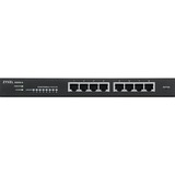 Zyxel GS1915-8 Gestionado L2 Gigabit Ethernet (10/100/1000) Negro, Interruptor/Conmutador Gestionado, L2, Gigabit Ethernet (10/100/1000), Bidireccional completo (Full duplex)
