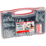 fischer EASY Box taco universal UX con tornillos, Pasador gris claro