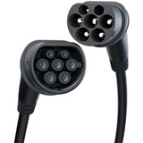 go-e Cable de carga Tipo 2 Black Edition, hasta 22 kW negro