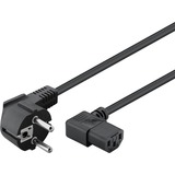 goobay 93119 cable de transmisión Negro 5 m Enchufe tipo F IEC C13 negro, 5 m, Enchufe tipo F, IEC C13, H05VV-F3G, 250 V