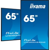 iiyama LH6560UHS-B2AG pantalla de señalización Pizarra de caballete digital 163,8 cm (64.5") LED Wifi 500 cd / m² 4K Ultra HD Negro Procesador incorporado Android 11 24/7, Pantalla de gran formato negro (mate), Pizarra de caballete digital, 163,8 cm (64.5"), LED, 3840 x 2160 Pixeles, Wifi, 24/7