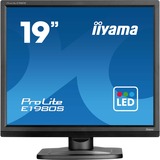 iiyama ProLite E1980S-B1 pantalla para PC 48,3 cm (19") 1280 x 1024 Pixeles VGA LED Negro, Monitor LED negro (mate), 48,3 cm (19"), 1280 x 1024 Pixeles, VGA, LED, 3 ms, Negro