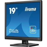 iiyama ProLite E1980S-B1 pantalla para PC 48,3 cm (19") 1280 x 1024 Pixeles VGA LED Negro, Monitor LED negro (mate), 48,3 cm (19"), 1280 x 1024 Pixeles, VGA, LED, 3 ms, Negro