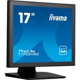 iiyama ProLite pantalla para PC 43,2 cm (17") 1280 x 1024 Pixeles SXGA LED Pantalla táctil Mesa Negro, Monitor LED negro, 43,2 cm (17"), 1280 x 1024 Pixeles, SXGA, LED, 5 ms, Negro