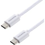 ADATA CACC-100PN-WH cable USB USB 2.0 1 m USB C 100 W Blanco blanco, 1 m, USB C, USB C, USB 2.0, Blanco