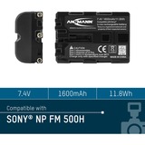 Ansmann A-Son NP FM 500H Ión de litio 1500 mAh, Batería para cámara 1500 mAh, 7,4 V, Ión de litio