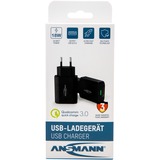 Ansmann Home Charger 130Q Negro Interior, Cargador blanco, Interior, Corriente alterna, 12 V, Negro