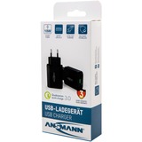 Ansmann Home Charger 130Q Negro Interior, Cargador blanco, Interior, Corriente alterna, 12 V, Negro