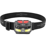 Ansmann Linterna frontal HD250RS, Luz de LED negro