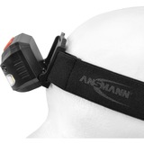Ansmann Linterna frontal HD250RS, Luz de LED negro
