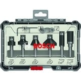 Bosch 2 607 017 469 fresadora Carburo, Madera, 3,5 cm, 2,5 cm, Negro, Acero inoxidable