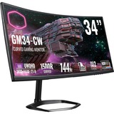 Cooler Master Gaming GM34-CW 86,4 cm (34") 3440 x 1440 Pixeles UltraWide Quad HD Negro, Monitor de gaming gris oscuro/Negro, 86,4 cm (34"), 3440 x 1440 Pixeles, UltraWide Quad HD, 1 ms, Negro