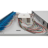 Digitus Caja de empalme de fibra óptica, 1U, equipada, 24x SC DX, OS2, Caja de fíbra óptica 